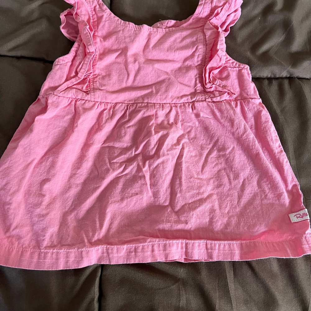 Ruffle Butts Pink Ruffled Blouse